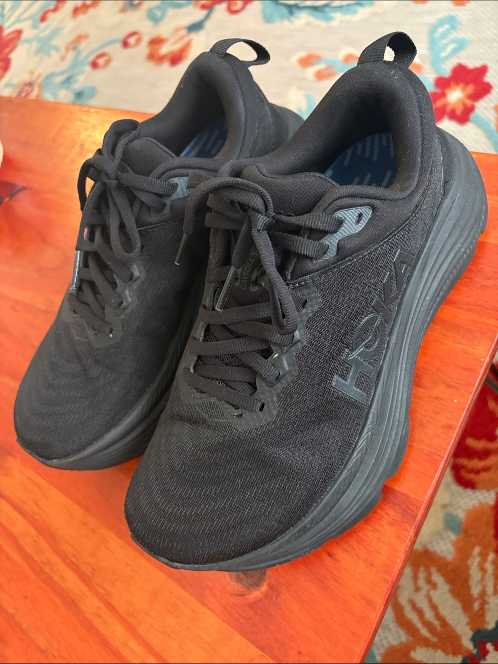 Hoka Black Athletic Running Shoes